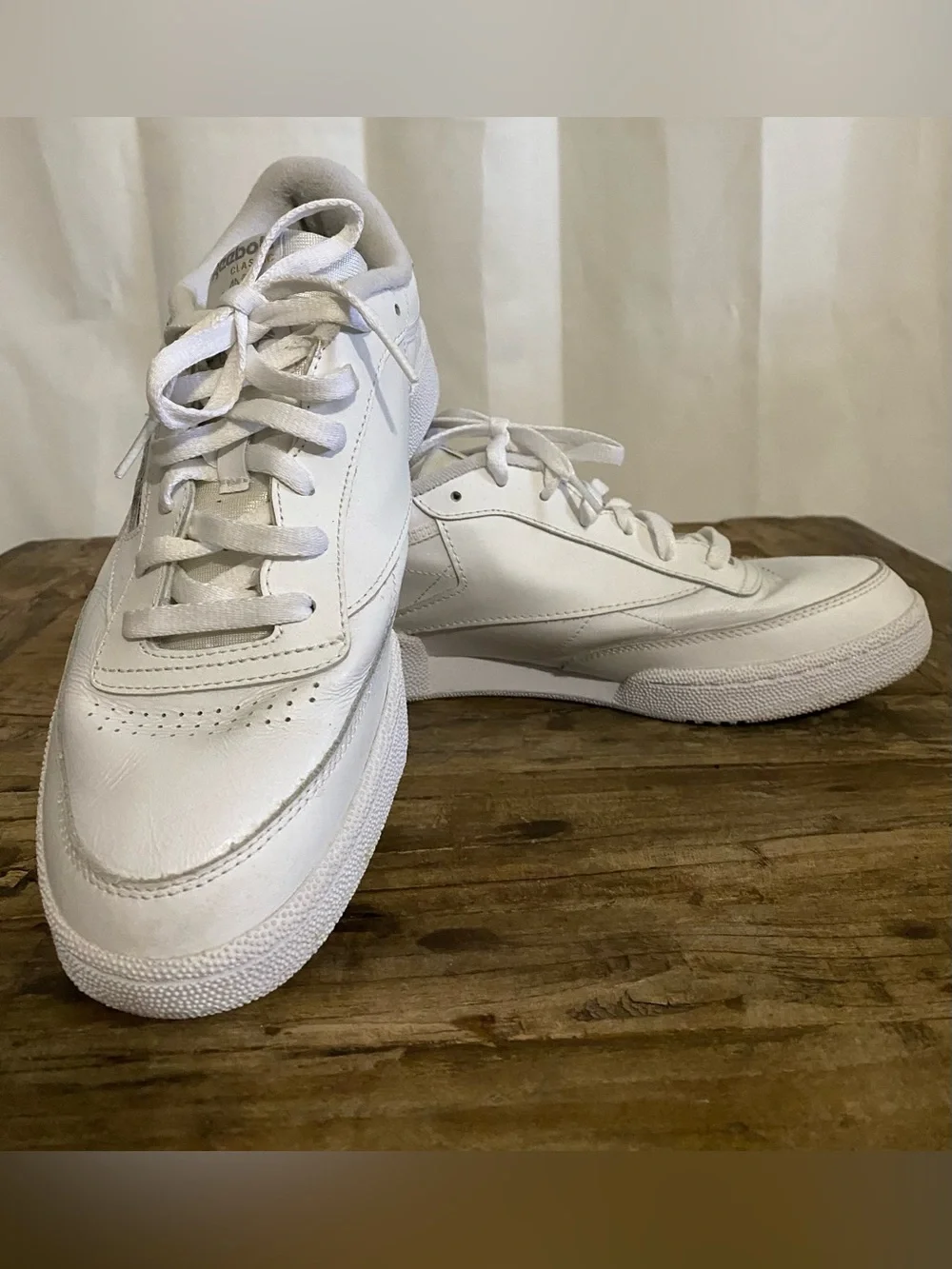 Mens Reebok Club C 85 Athletic Shoe - White / Light Gray size 11